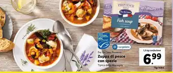Lidl Zuppa di pesce con spezie duc de coeur provence offerta
