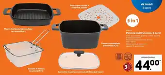Lidl Pentolamultifunzione, 5 pezzi ernesto offerta
