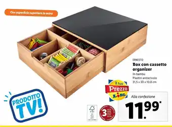 Lidl Box con cassetto organizer ernesto offerta