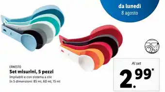 Set misurini , 5 pezzi ernesto