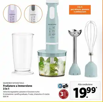 Lidl Frullatore a immersione 3 in 1 silvercrest kitchen tools offerta
