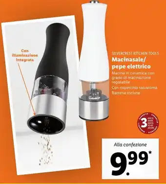 Lidl Macinasale/ pepe elettrico silvercrest kitchen tools offerta