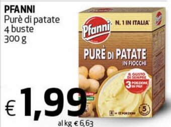 Coop Radenza Pfanni Purè di patate 4 buste 300 g offerta