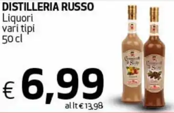 Distilleria Russo Liquori vari tipi 50 cl