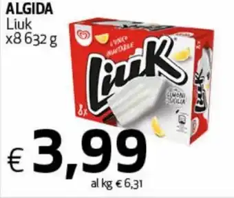 Coop Radenza Algida Liuk x 8 632 g offerta