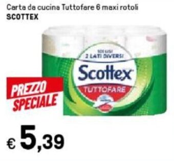 Iper La Grande Scottex Carta da cucina Tuttofare 6 maxi rotoli offerta