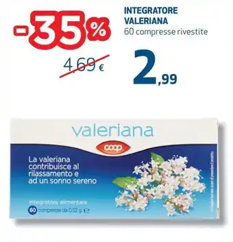 Coop Valeriana Integratore 60 compresse rivestite offerta