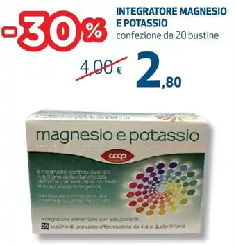 Coop Coop Integratore Magnesio e potassio confezione da 20 bustine offerta