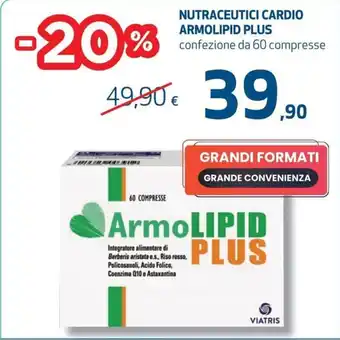 Coop Nutraceutici Cardio Armolipid Plus confezione da 60 compresse offerta
