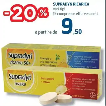 Coop Supradyn Ricarica vari tipi 15 compresse effervescenti offerta