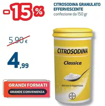 Coop Citrosodina Granulato Effervescente 150 gr offerta