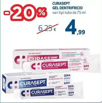 Coop Curasept Gel Dentifricio vari tipi tubo da 75 ml offerta
