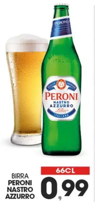 Eurospar Peroni Nastro Azzuro Birra 66 cl offerta