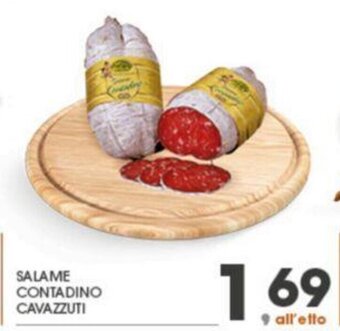 Eurospar Salame Contadino Cavazzuti offerta