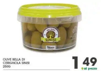 Eurospar Olive Bella Di Cerignola Sinisi 250 g offerta