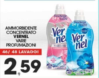 Eurospar Vernel Ammorbidente Concentrato varie Profumazioni 46/48 Lavaggi offerta