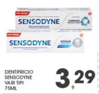 Eurospar Sensodyne Dentifricio vari tipi 75 ml offerta