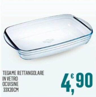 Tegame Rettangolare In Vetro Ocuisine 33x20cm