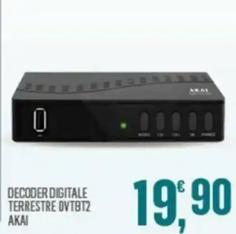 Eurospar AKAI Decoder Digitale Terrestre DVRBT2 offerta