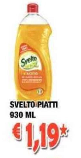 Cossuto Svelto Piatti 930 ml offerta