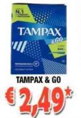 Cossuto Tampax & Go offerta
