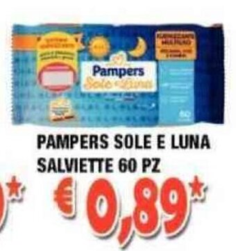 Cossuto Pampers Sole e Luna Salviette 60 pz offerta