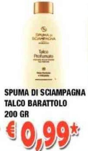 Spuma Di Sciampagna Talco Barattolo 200 gr