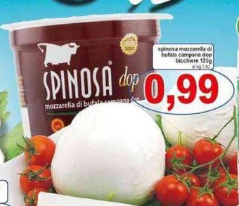 Pewex Spinosa mozzarella di bufala campana dop bicchiere 125 g offerta