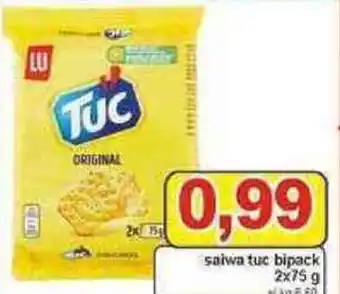 Pewex TUC Saiwa bipack 2 x 75 g offerta