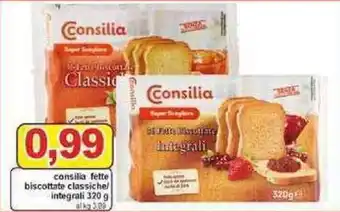 Pewex Consilia Fette Biscottate classiche/Integrali 320 g offerta