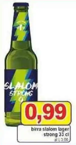 Pewex Slalom Strong Lager Birra 33 cl offerta
