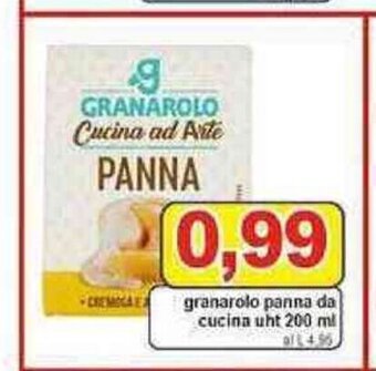 Pewex Granarolo panna da cucina uht 200 ml offerta