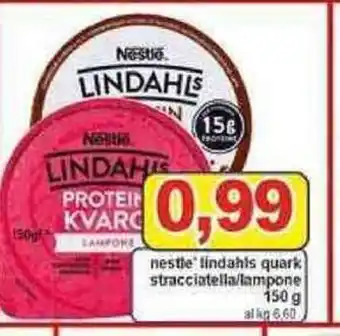 Pewex Nestle' lindahis quark stracciatella/lampone 150 g offerta