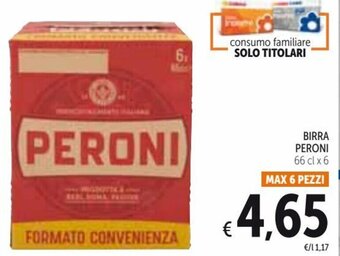 Spazio Conad Peroni Birra 66 cl x 6 offerta