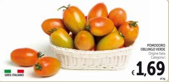 Spazio Conad Pomodoro Oblungo Verde offerta