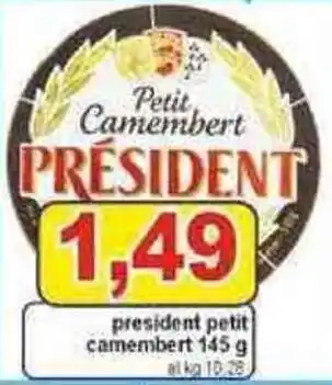 Pewex Président Petit Camembert 145 g offerta