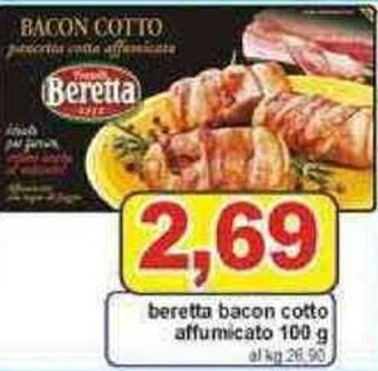 Pewex Beretta Bacon Cotto Affumicato 100 g offerta