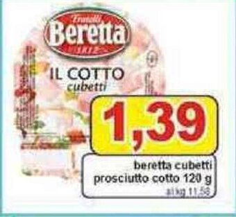 Pewex Beretta Cubetti Prosciutto Cotto 120 g offerta