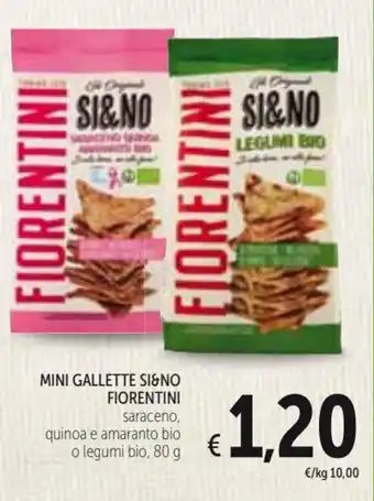 Spazio Conad Fiorentini Mini Gallette Si&No 80 g offerta