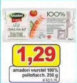 Pewex Amadori Wurstel 100% Pollo/tacch.250 g offerta