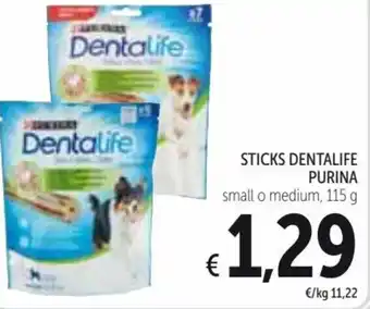 Spazio Conad Purina Dentalife sticks 115 g offerta