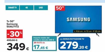 Tv 50"" samsung 50au7172