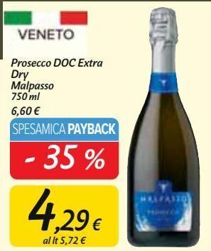 Carrefour Market Prosecco doc extra dry malpasso offerta