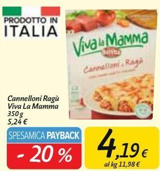 Carrefour Market Cannelloni ragú viva la mamma offerta