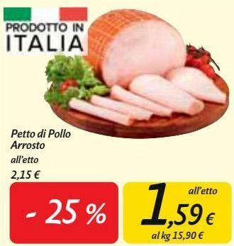 Carrefour Market Petto di pollo arrosto offerta