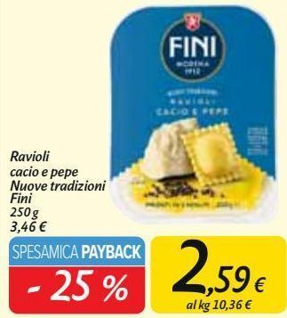 Carrefour Market Ravioli cacio e pepe nuove tradizioni fini offerta