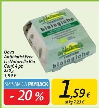 Carrefour Market Uova antibiotici free le naturelle bio offerta