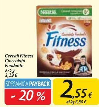 Carrefour Market Cereali fitness cioccolato fondente offerta