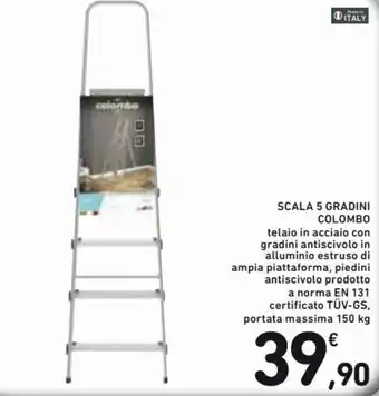 Spazio Conad Scala 5 Gradini Colombo 150 kg offerta