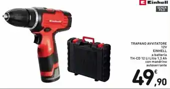 Spazio Conad Einhell Trapano Avvitatore 12V offerta